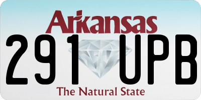AR license plate 291UPB