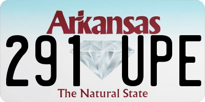 AR license plate 291UPE