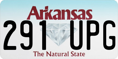 AR license plate 291UPG