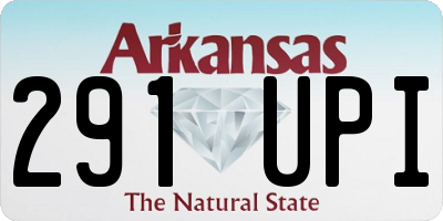 AR license plate 291UPI