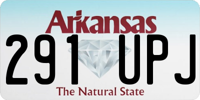 AR license plate 291UPJ