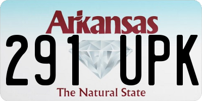 AR license plate 291UPK