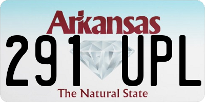 AR license plate 291UPL