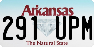 AR license plate 291UPM