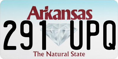AR license plate 291UPQ