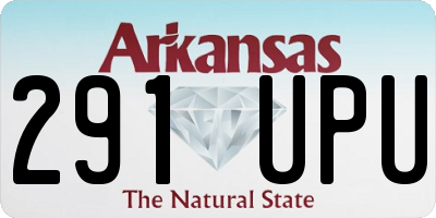 AR license plate 291UPU