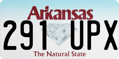 AR license plate 291UPX