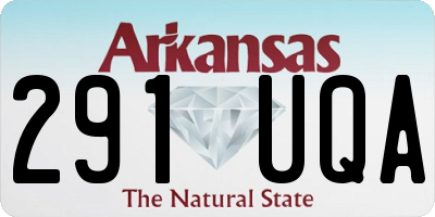 AR license plate 291UQA