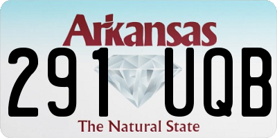 AR license plate 291UQB