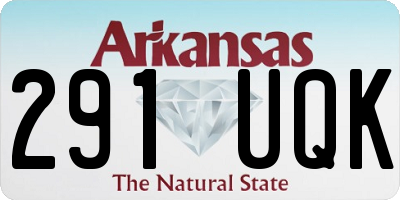 AR license plate 291UQK