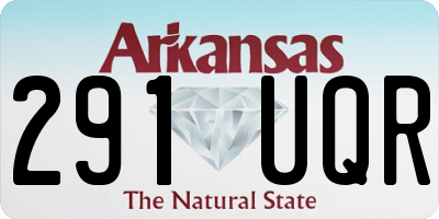 AR license plate 291UQR