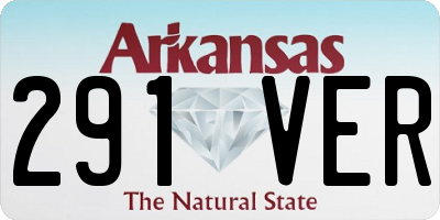 AR license plate 291VER