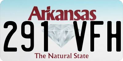 AR license plate 291VFH