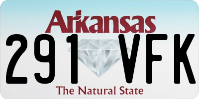 AR license plate 291VFK
