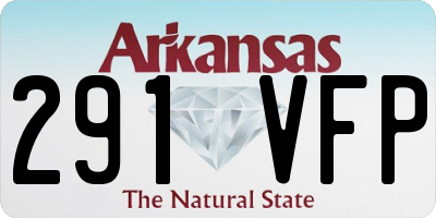 AR license plate 291VFP