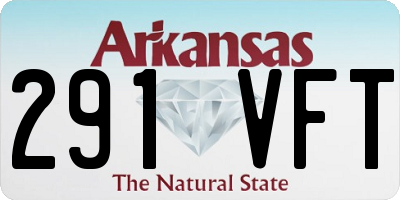 AR license plate 291VFT