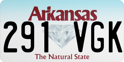 AR license plate 291VGK