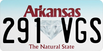 AR license plate 291VGS