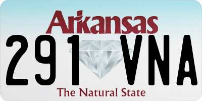 AR license plate 291VNA