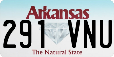 AR license plate 291VNU