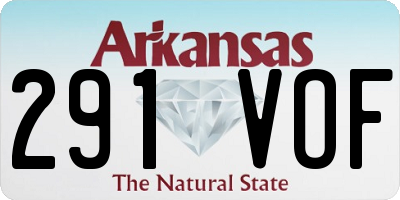 AR license plate 291VOF
