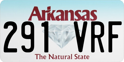 AR license plate 291VRF