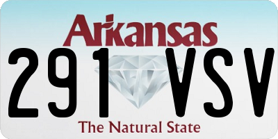 AR license plate 291VSV