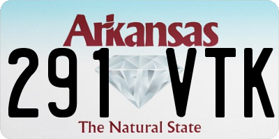 AR license plate 291VTK