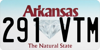 AR license plate 291VTM