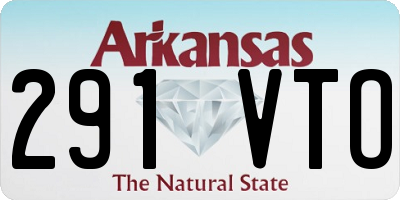 AR license plate 291VTO