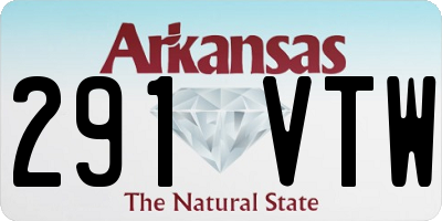 AR license plate 291VTW