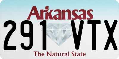 AR license plate 291VTX