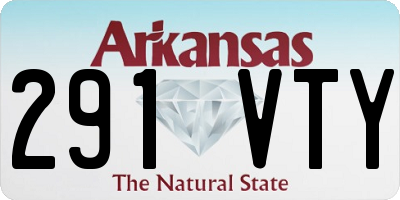AR license plate 291VTY