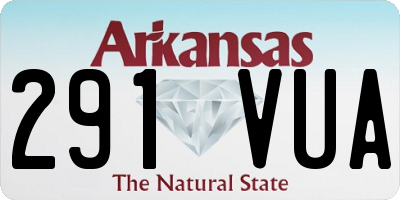AR license plate 291VUA