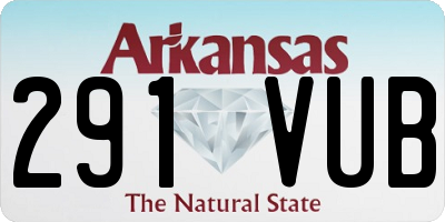 AR license plate 291VUB