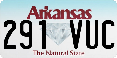 AR license plate 291VUC