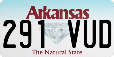AR license plate 291VUD