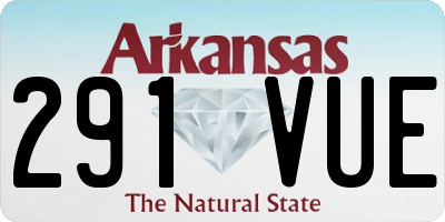 AR license plate 291VUE