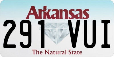 AR license plate 291VUI