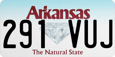 AR license plate 291VUJ