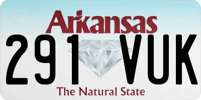 AR license plate 291VUK