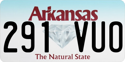 AR license plate 291VUO