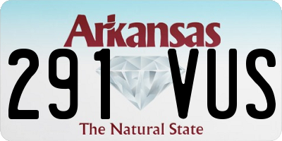 AR license plate 291VUS