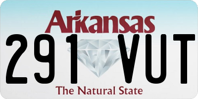 AR license plate 291VUT