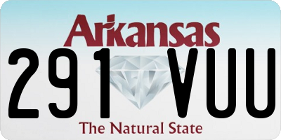AR license plate 291VUU