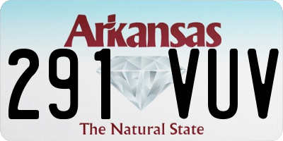 AR license plate 291VUV