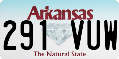 AR license plate 291VUW