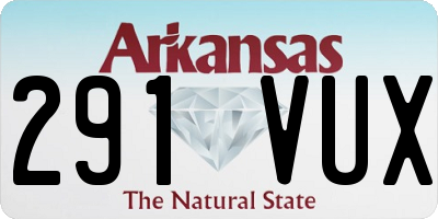 AR license plate 291VUX