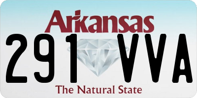 AR license plate 291VVA