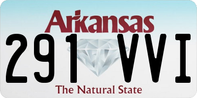 AR license plate 291VVI